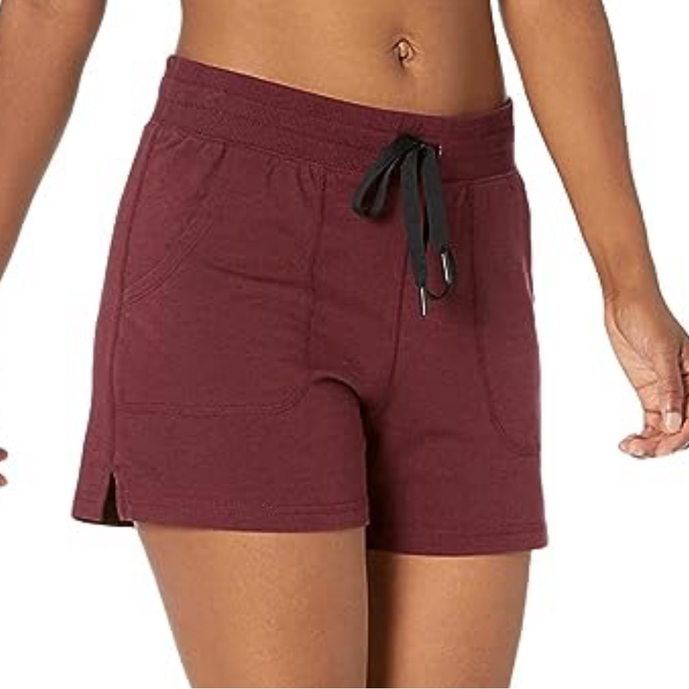 Amazon Basics Dark Burgundy Women's Studio Terry Short - Size XSmall